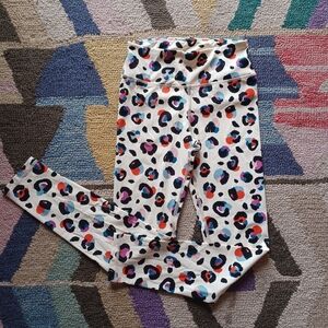 Hanna Andersson Active Colorful Leopard Print MadeToStretch Leggings 140cm